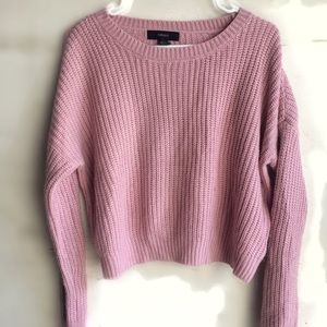 Chunky knit pullover sweater